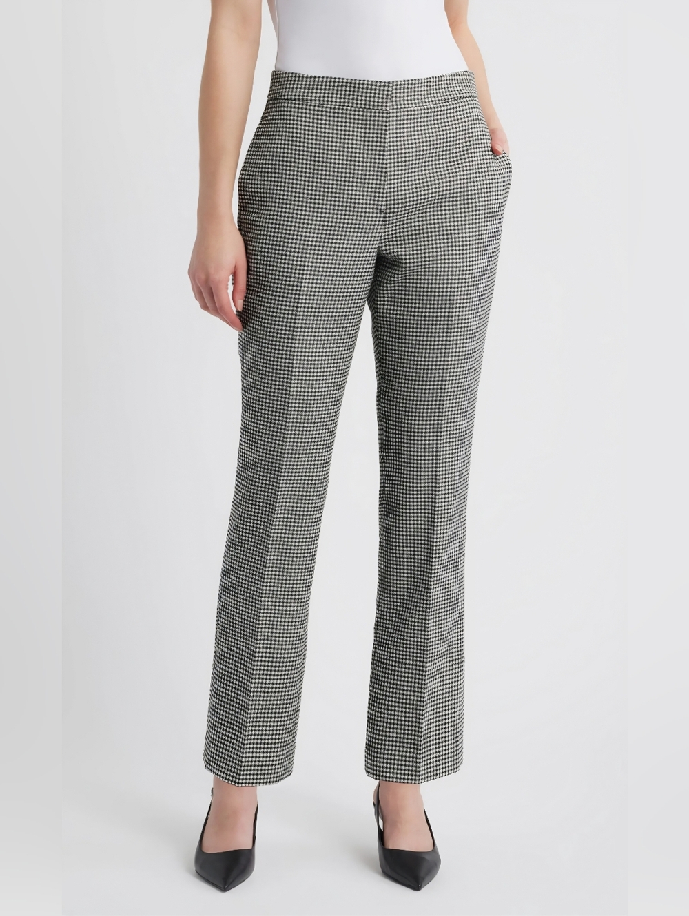 Apt. 9 Torie Black & White Straight-Leg Pants